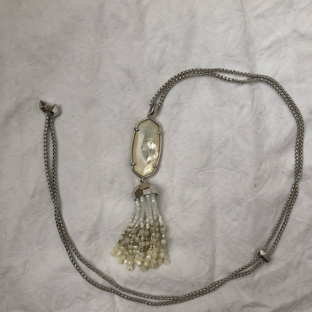 Kendra Scott long tassel necklace, adjustable